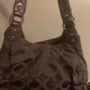 Grey Authentic Coach purse